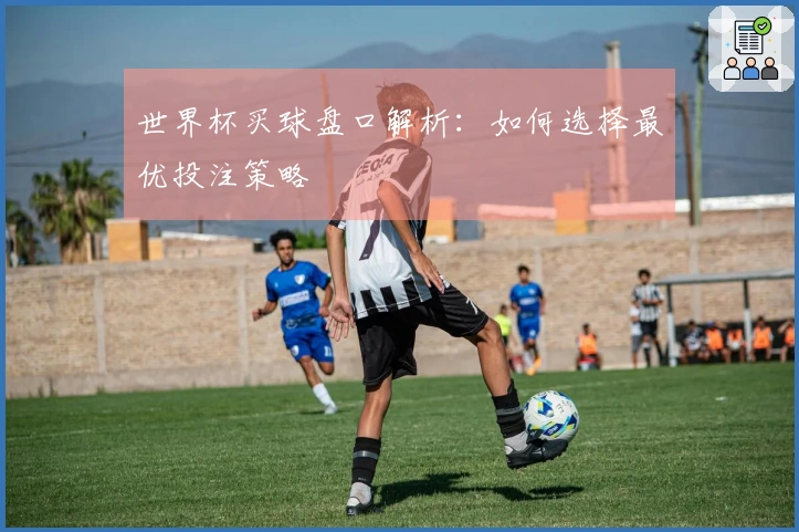 世界杯买球盘口解析：如何选择最优投注策略