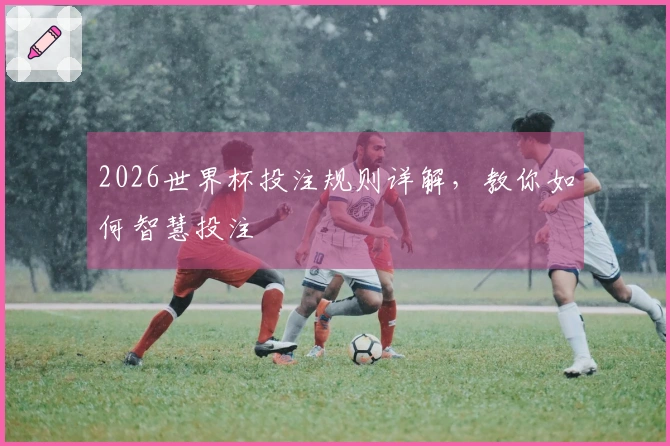 2026世界杯投注规则详解，教你如何智慧投注