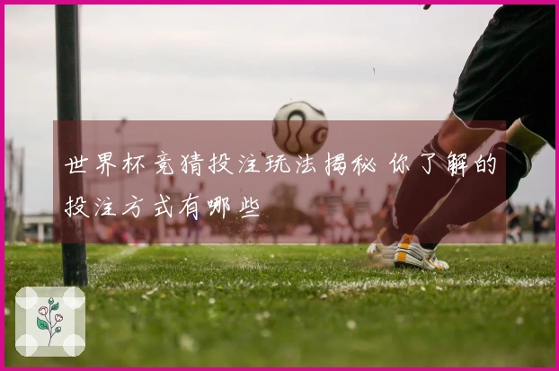 世界杯竞猜投注玩法揭秘 你了解的投注方式有哪些